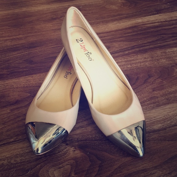 2 Lips Too Shoes - 2 Lips Too “Too Swift” Nude Flats